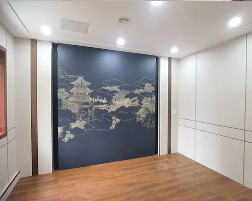Feydeyên panelên dîwarê yên yekbûyî yên fiber darikê bamboo krîstal a karbonê Feydeyên panelên dîwarê yên yekbûyî yên fiber darikê bamboo krîstal a karbonê